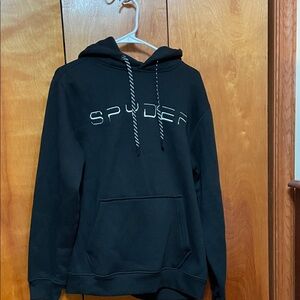 Spyder Black Hoodie with White Accents